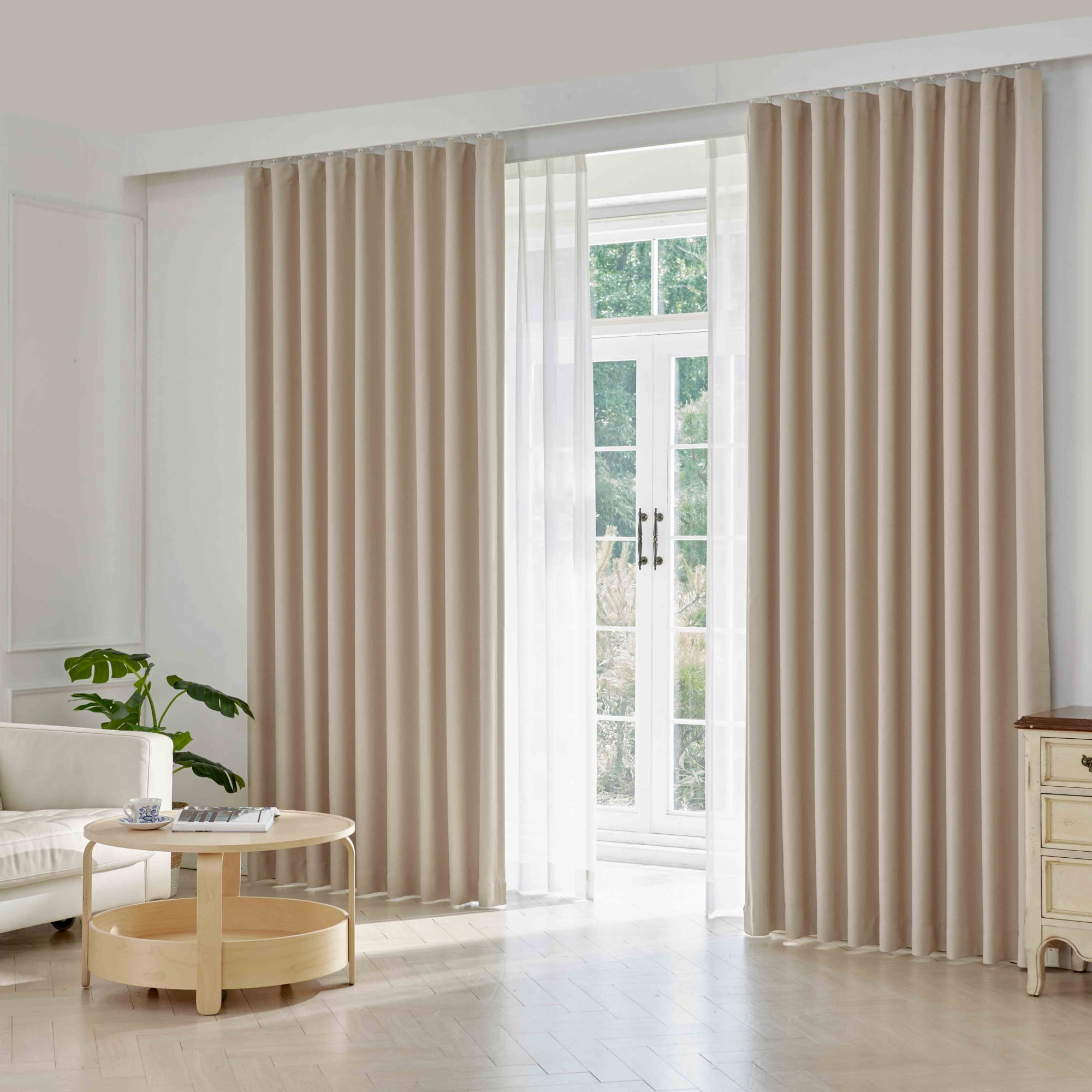 커튼명장 유안 암막 이음선 없는 깔끔한 형상기억 커튼