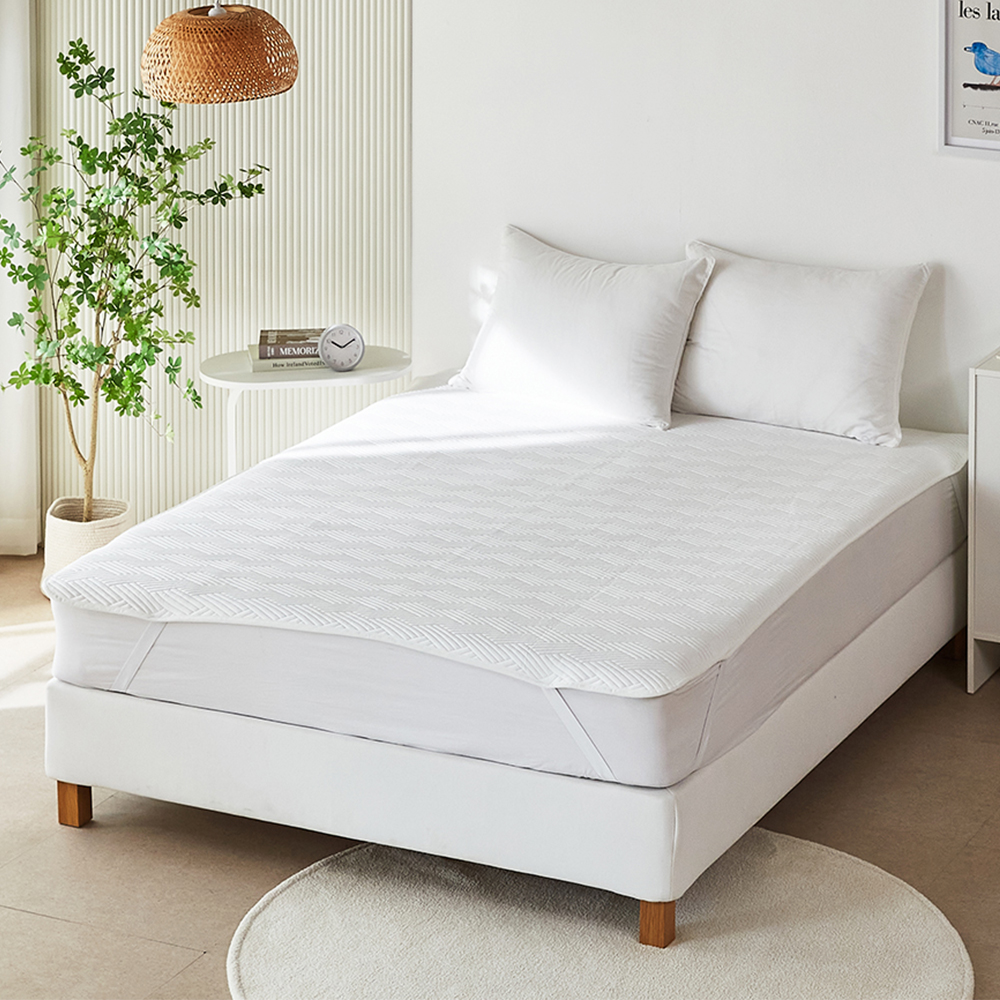 한일의료기 여름 냉감패드 매트리스 이불 침대패드 고정밴드 SS