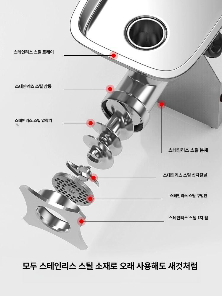 업소용육절기 고출력 고기 분쇄기 고기분쇄기 상업용분쇄기 전기분쇄기 다기능분쇄기 12형 구리 모터 업그레이드