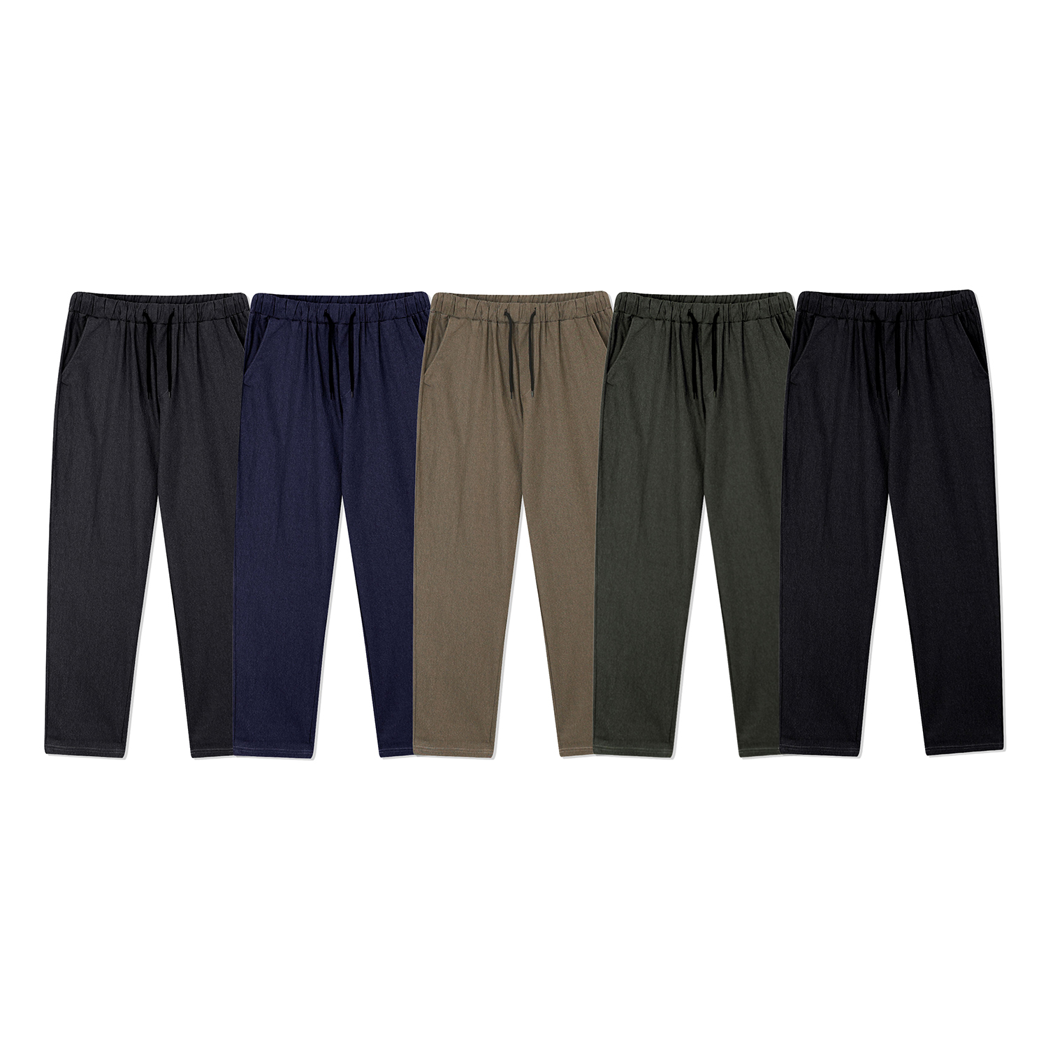 1+1 테이퍼드핏 남자스판슬랙스 치노팬츠 면바지 - 상세 이미지 5