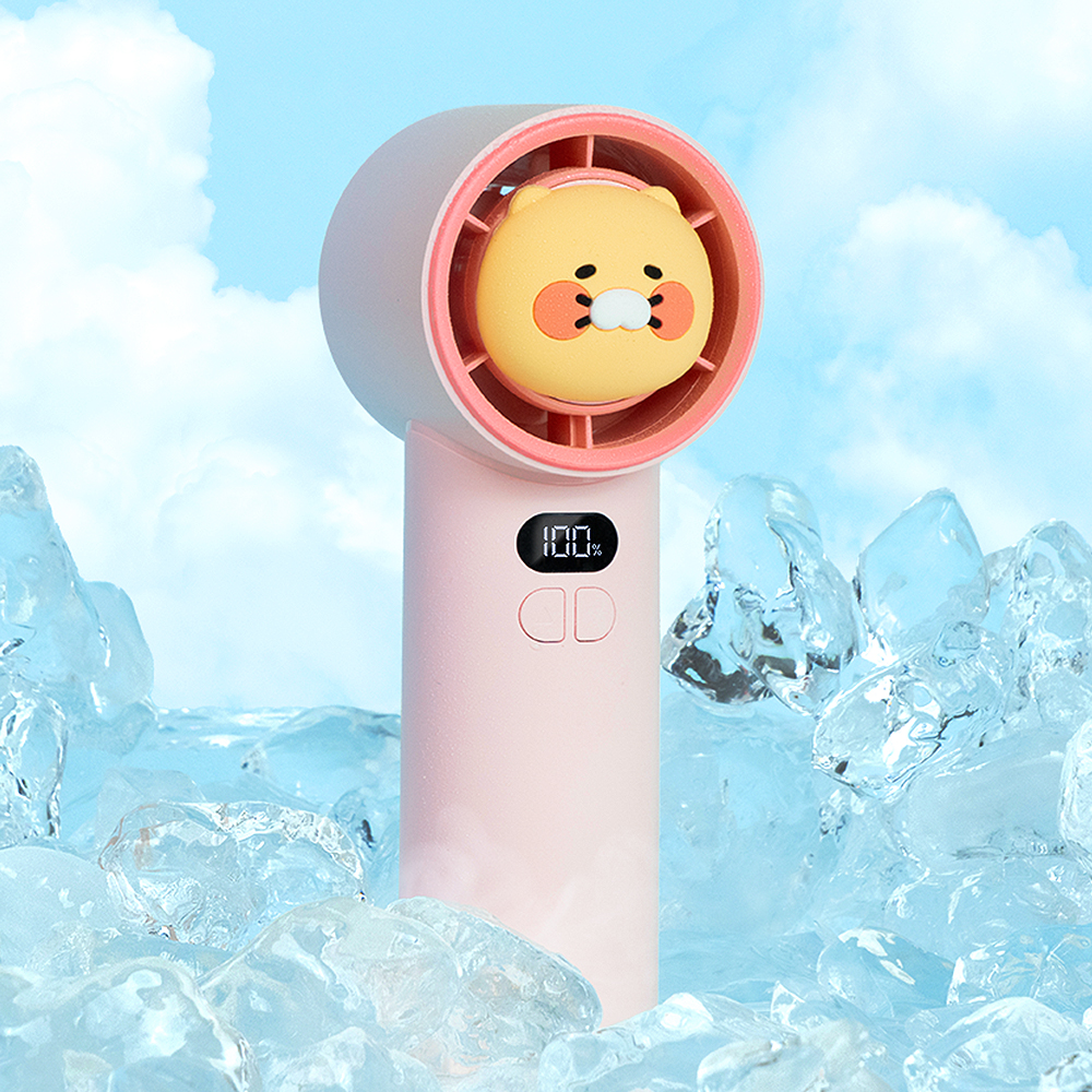 [N배송]카카오프렌즈 Z터보 핸디 선풍기(일반형/볼캡형) 핑크춘식 - 상품 이미지