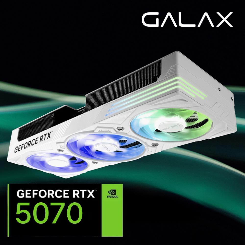 갤럭시 RTX5070 그래픽카드 EX GAMER OC D7 12GB 화이트