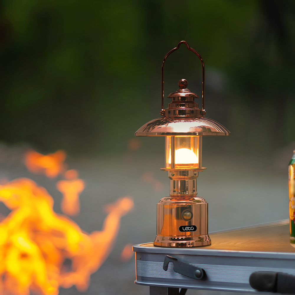 레토 감성 캠핑랜턴 황동 광부랜턴2 LED 캠핑조명 LPL-MW13