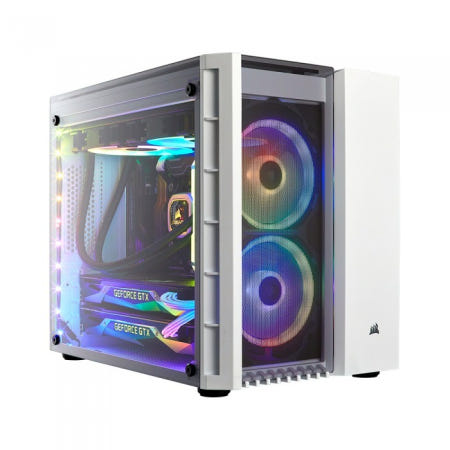 CORSAIR CRYSTAL SERIES 280X RGB 강화유리 화이트/ M