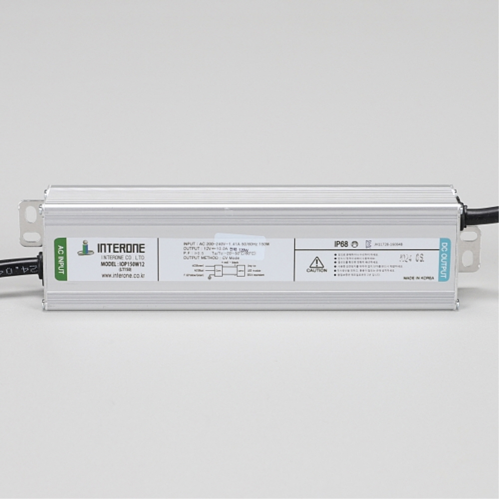 국산 LED 컨버터 SMPS DC12V 150W 방수 안정기 인터원 - 상세 이미지 2