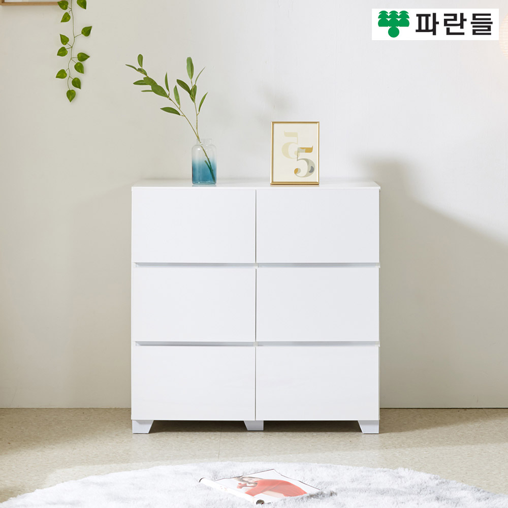 파란들가구 고광택 800 2칸 3단서랍장 와이드서랍장 수납장 - 메인 이미지