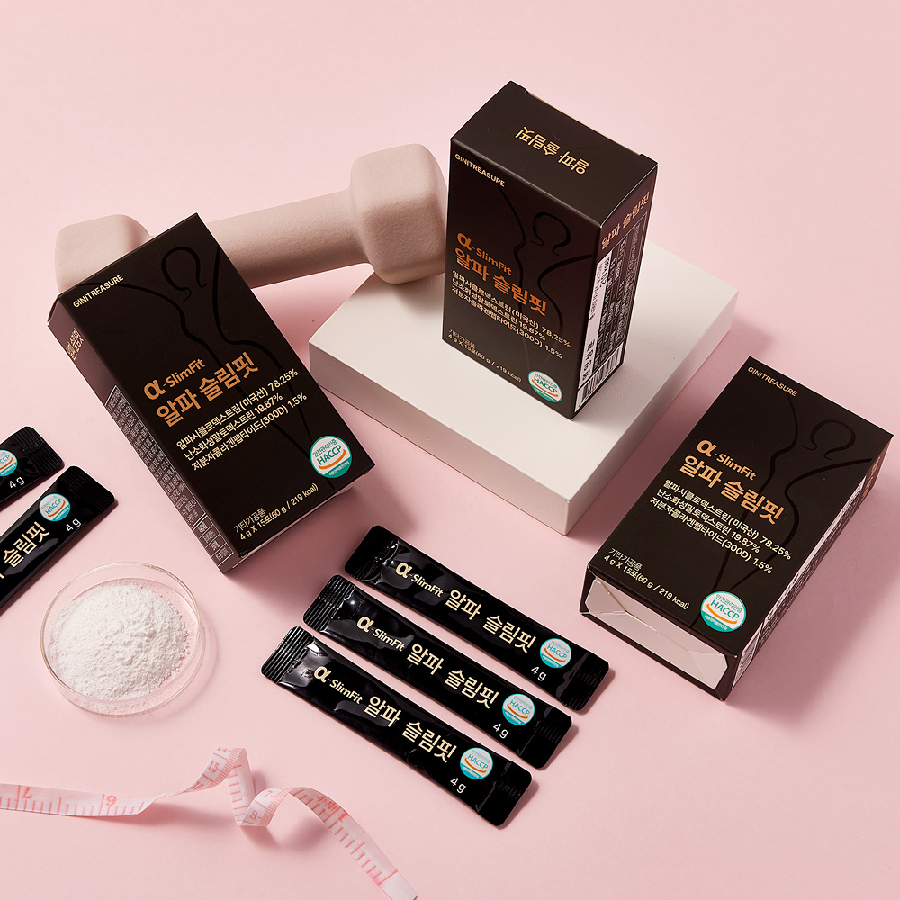 지니트레저 알파CD 3130mg 알파슬림핏 알파시클로덱스트린 제로파우더 15포, 3개