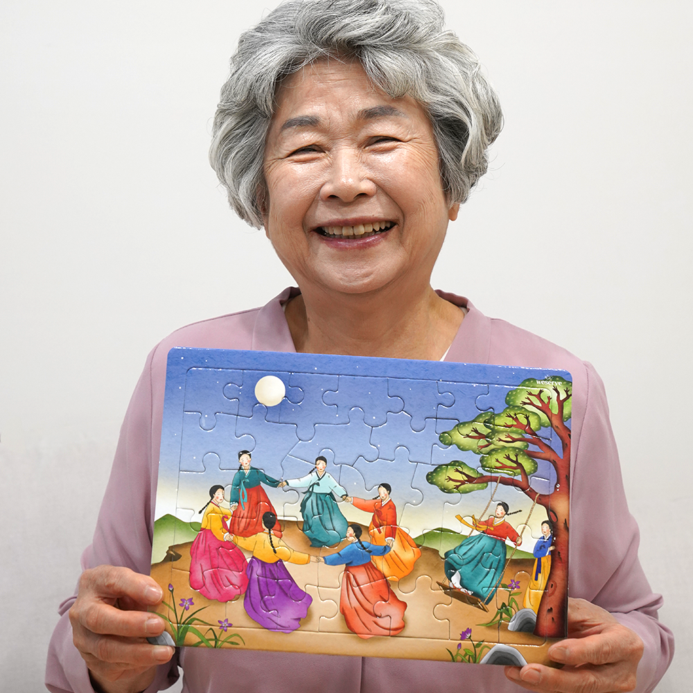 치매예방 어르신 노인 효도 퍼즐 게임 놀이 직소 퍼즐 35피스 제품 이미지