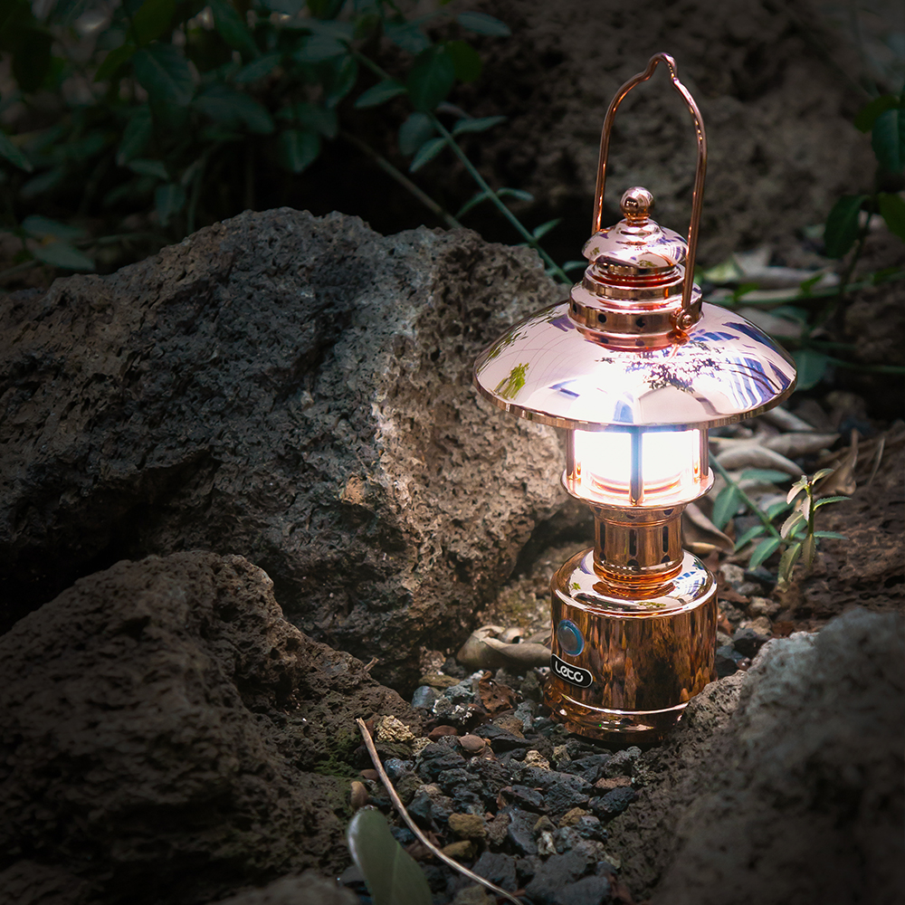 레토 감성 캠핑랜턴 황동 광부랜턴2 LED 캠핑조명 LPL-MW13