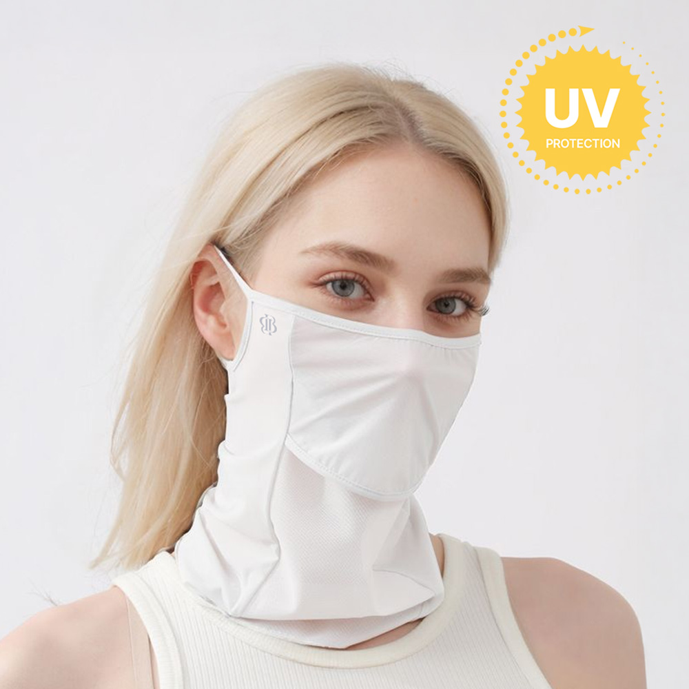 베일리화이트 골프 마스크 오픈형 자외선차단 얼굴 햇빛가리개 여름 안면 자전거 등산