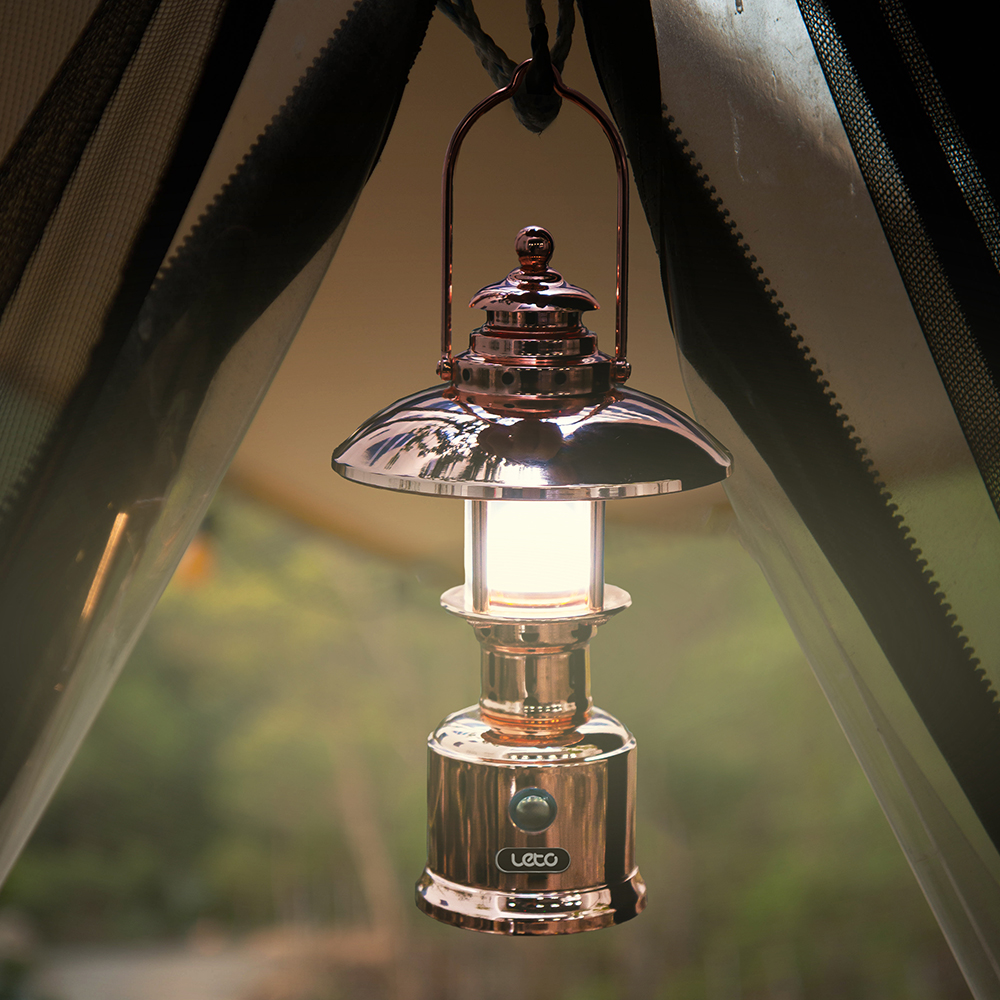 레토 감성 캠핑랜턴 황동 광부랜턴2 LED 캠핑조명 LPL-MW13