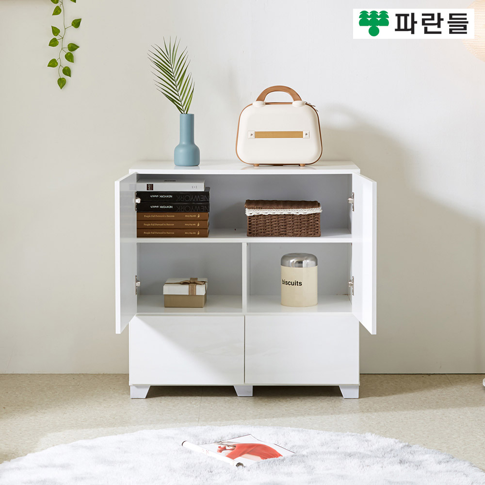 파란들가구 800 서랍 도어수납장 다용도수납장 거실장 - 상세 이미지 3