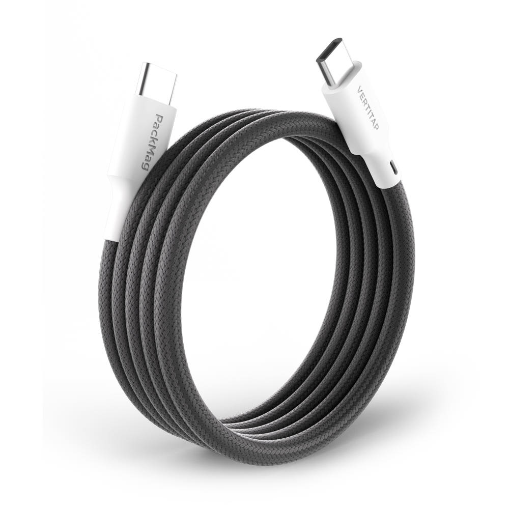 버티탭 팩맥 CtoC타입 PD 240W 초고속 충전 마그네틱 케이블