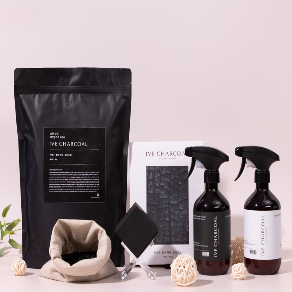 이브차콜 에어탄 새집증후군 베이크아웃 공기정화용 제습 야자 활성탄