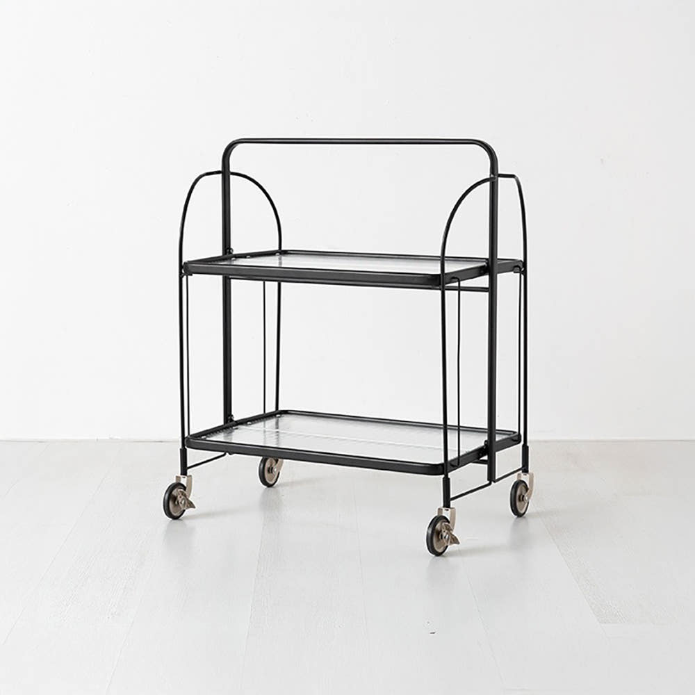 심플리 투명 접이식 트롤리 웨이브 스토퍼형 블랙 1412.5163