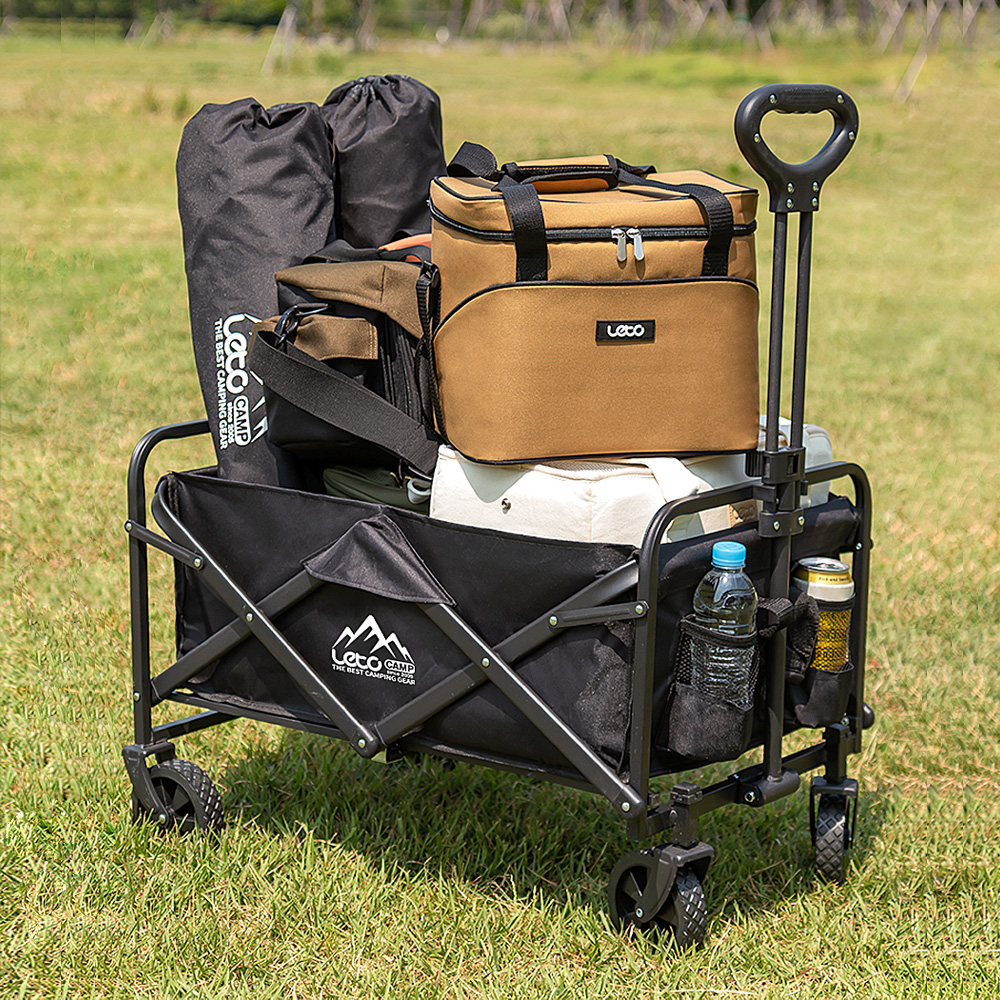 레토 접이식 캠핑웨건 카트 블랙 LCP-W01