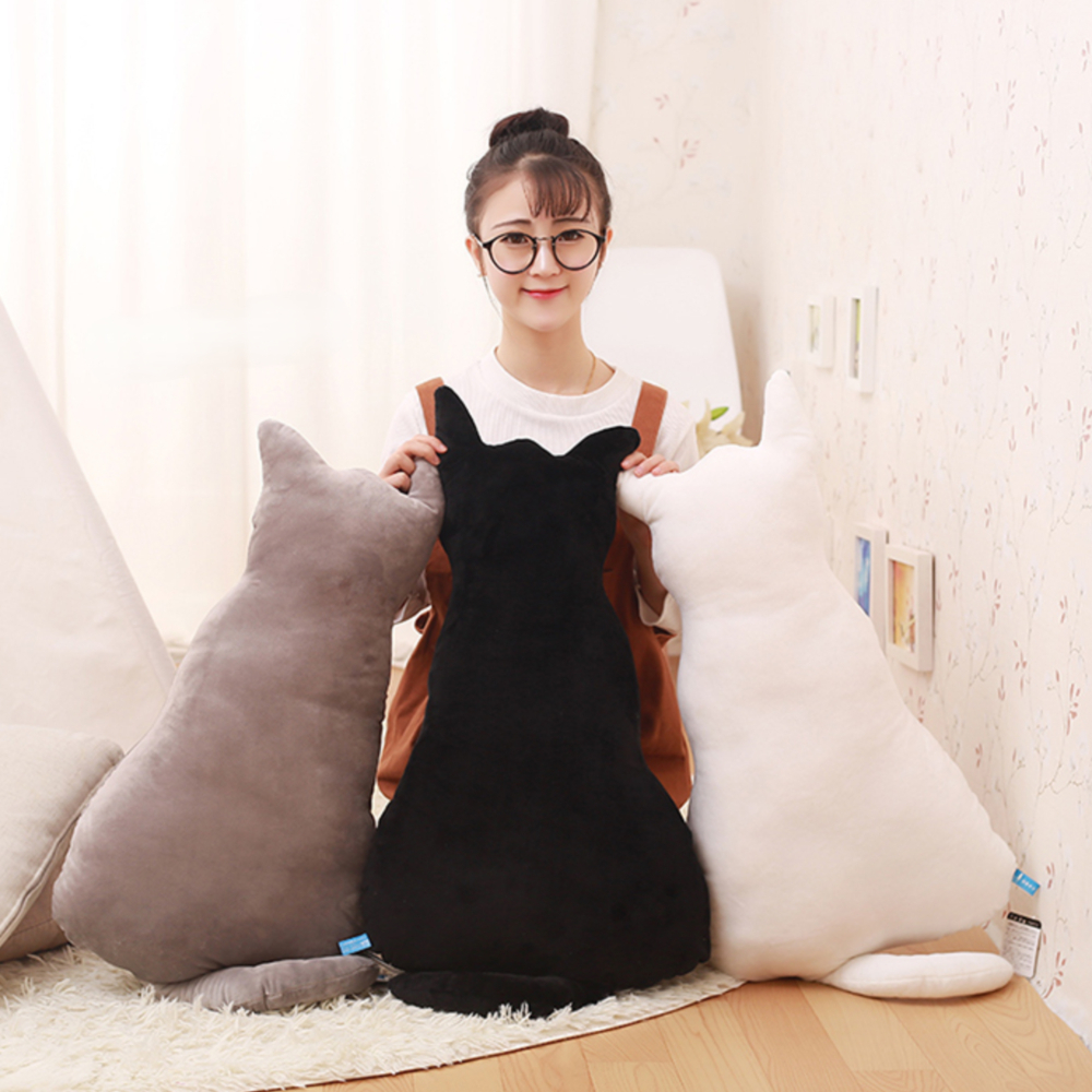 고양이 등모양 쿠션 의자 침대 헤드 쇼파 등받이 사무실 허리 등베개 낮잠 도서관 학교