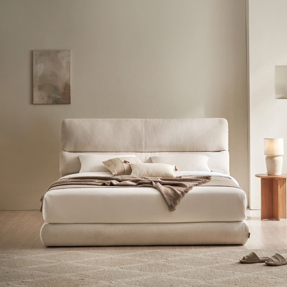 슬립퍼 도스 쿠션형 패브릭침대 저상형 호텔침대 프레임 라지킹 LK