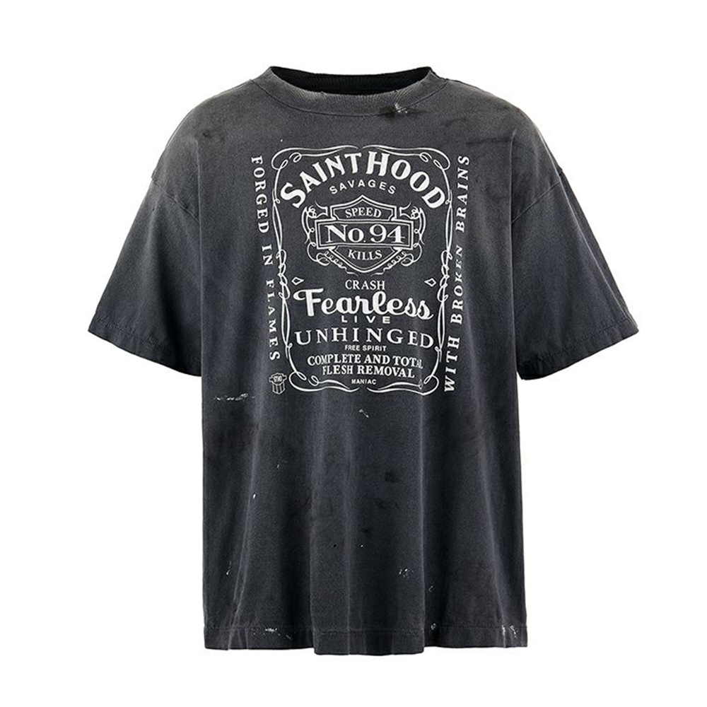 세인트마이클 반팔티 STHD.SS TEE FEARLESS 25SS 남자 티셔츠 SM-HR8-0000-C70 - 메인 이미지