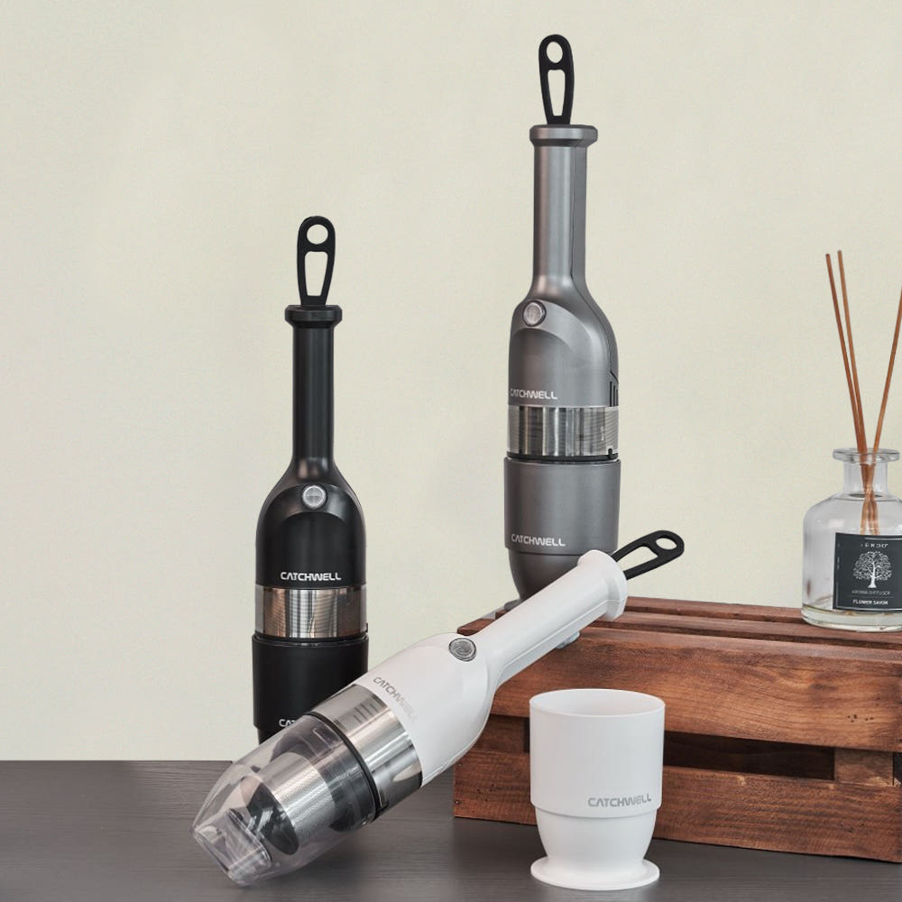 캐치웰 소형 무선 청소기 텀블러 THC1000 / 스톤화이트