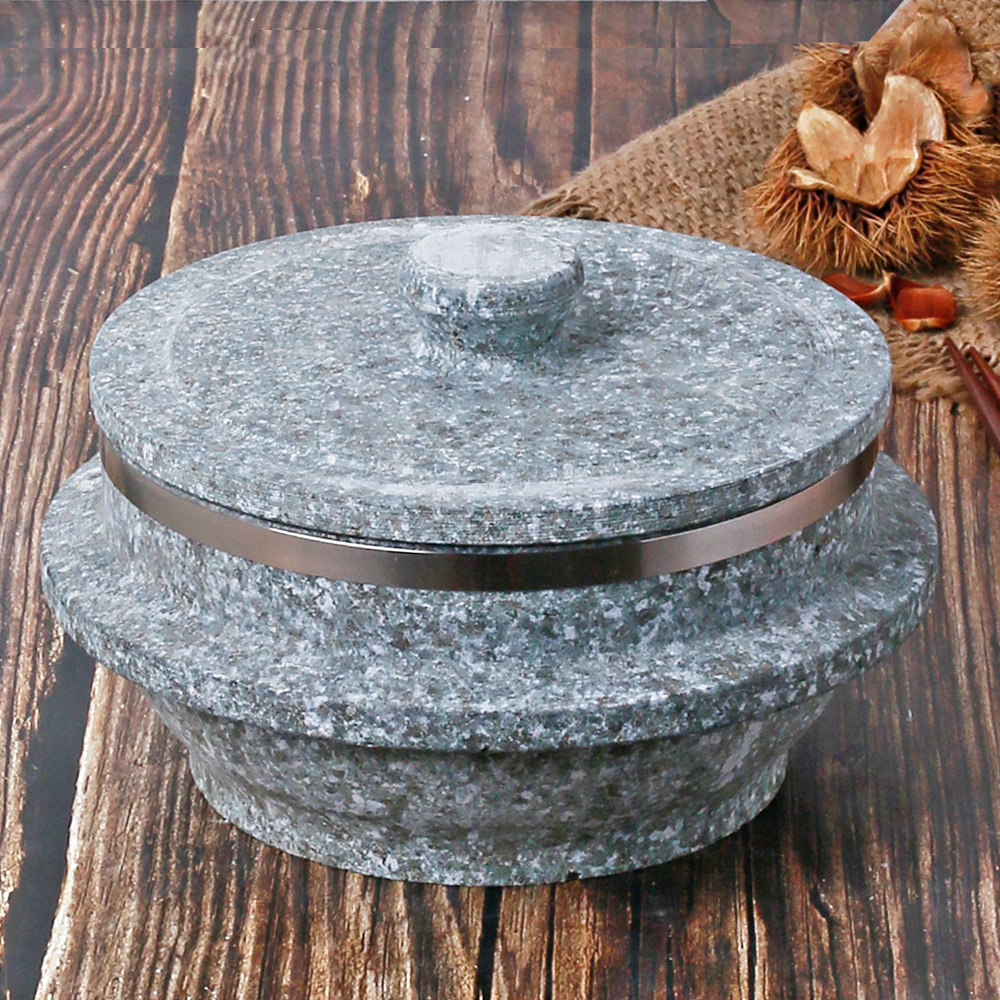 국산 곱 돌솥 뚝배기 냄비 가정용 돌솥밥 18cm - 상품 이미지