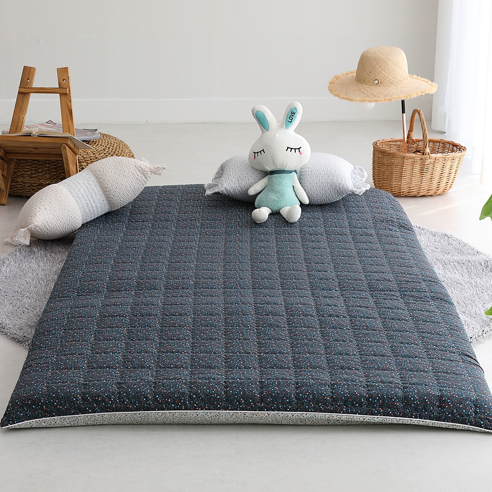 나라데코 잔꽃 꽃 무늬 바닥 요매트 사계절 누빔 요커버 S