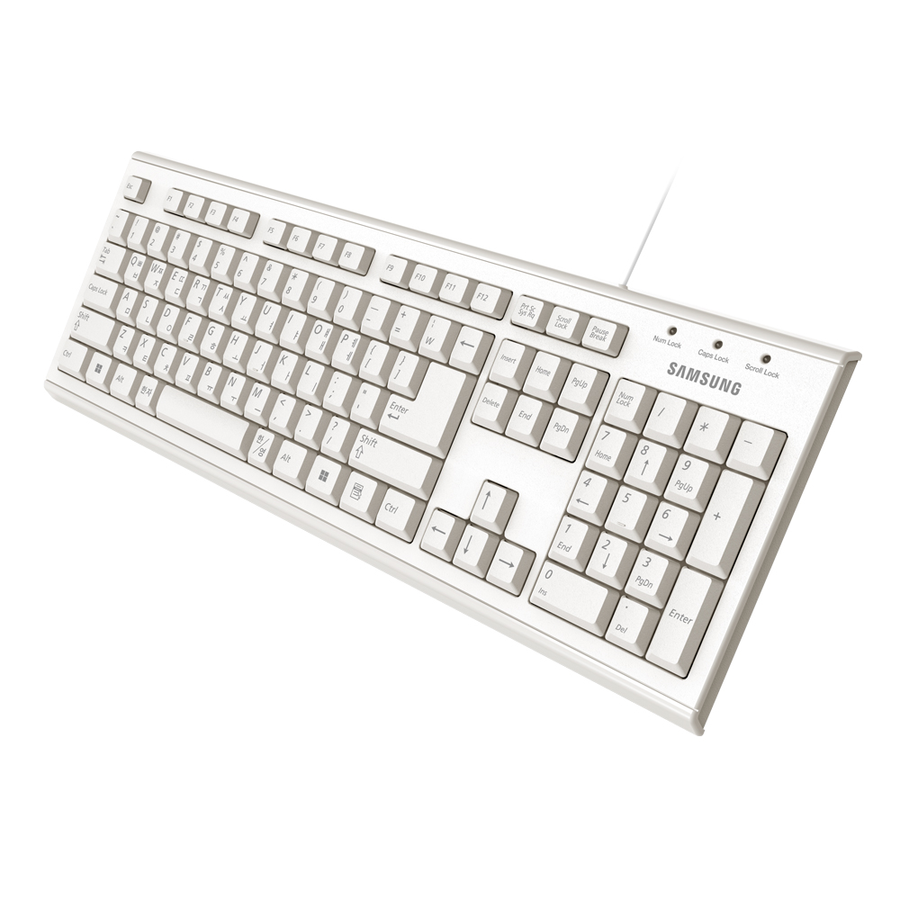 삼성전자 삼성 유선 키보드 SPA-JKA1BU 키스킨 포함 사무용 가정용 화이트, 멤브레인