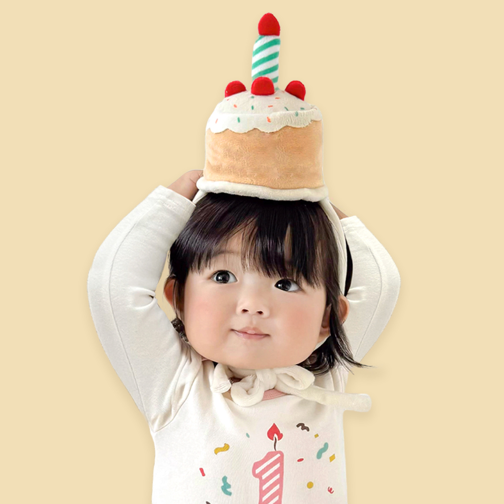 이키 아기 모자 생일 케이크 돌아기 100일 기념일 모자 - 상세 이미지 3