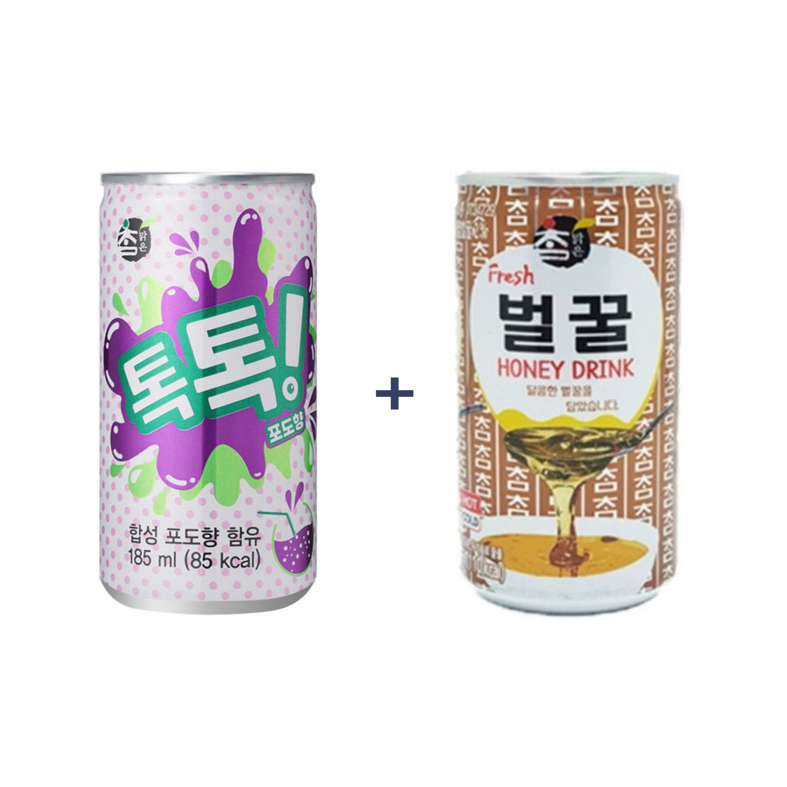 탄산가득 톡톡 포도 185ml x 30+ 참맑은 벌꿀 175ml x 30 : 사랑주는쇼핑몰