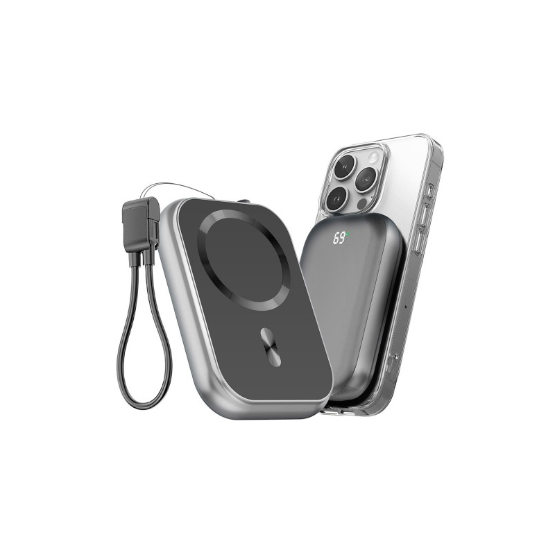 무료인쇄 각인 3in1 마그네틱 보조배터리 10000mAh PD20W 단체선물 - 상품 이미지