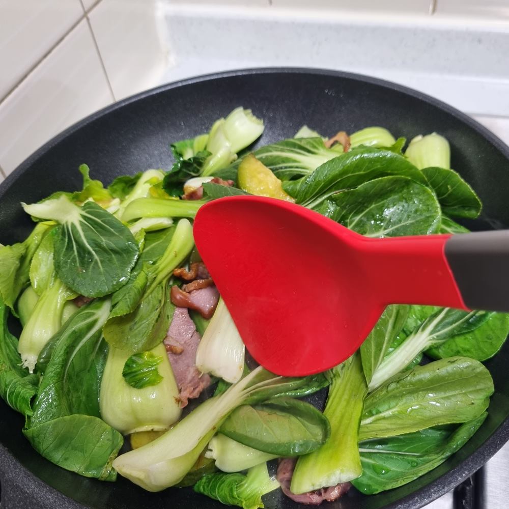 일본 만능주걱 실리콘 뒤집개 뒤지개 레드 스크래치방지 마나 볶음주걱 - 상세 이미지 2