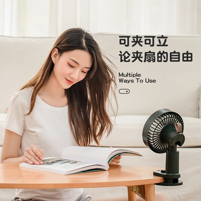 집게선풍기 휴대용 캠핑 책상용 집게형 무선 침대 유모차 클립 소형 클립형 - 상세 이미지 5