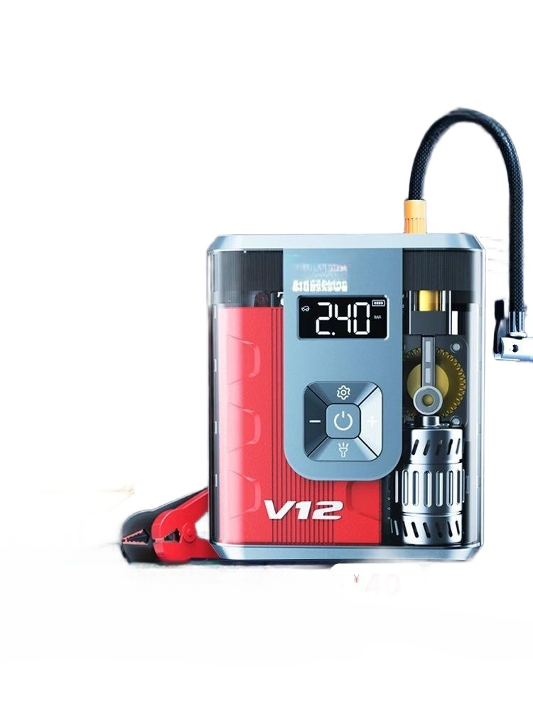 자동차 에어 펌프 휴대용펌프 자동차펌프 무선에어펌프 전동펌프 에어펌프추천 공기주입기 V12 - 상세 이미지 2