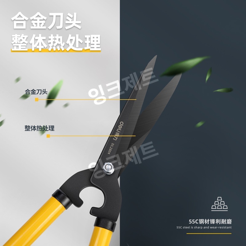 가지치기 가위 조경가위 대형 도배용 날교체식 조경 양손 제트 DL2804 헤지 가위 - 상세 이미지 3