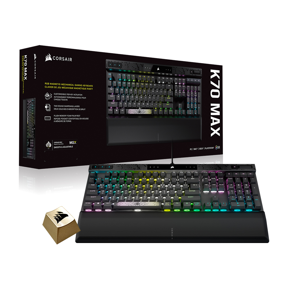 커세어 K70 MAX 기계식 게이밍 키보드 자석축 손목받침대포함 래피드트리거 8K - 상세 이미지 5