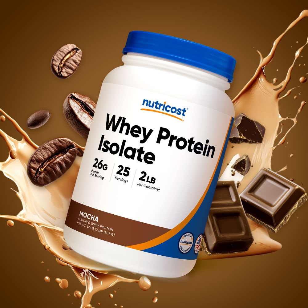 뉴트리코스트 분리유청 단백질 맛있는 보충제 WPI 프로틴 모카맛, 907g, 1개 - 상품 이미지