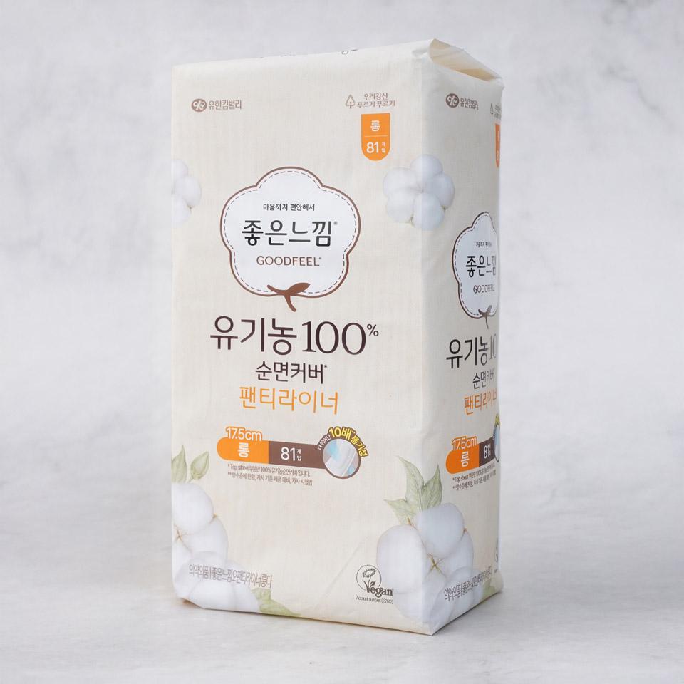 메가마트 좋은느낌 유기농순면 팬티라이너 롱 81 - 상세 이미지 2