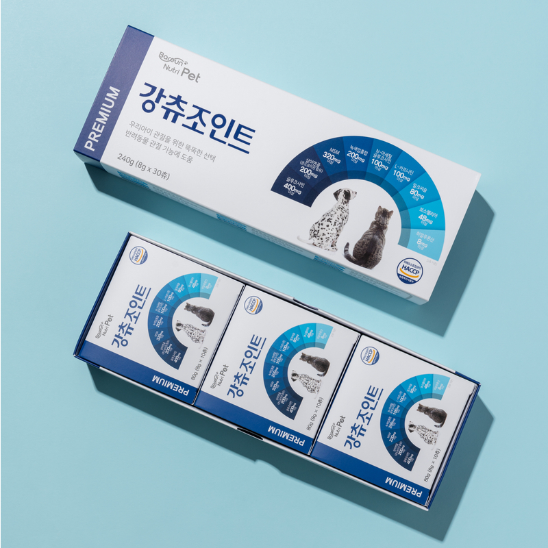 바른뉴트리펫 강츄조인트 강아지 관절 영양제 슬개골 연골 건강 고양이 제품 이미지