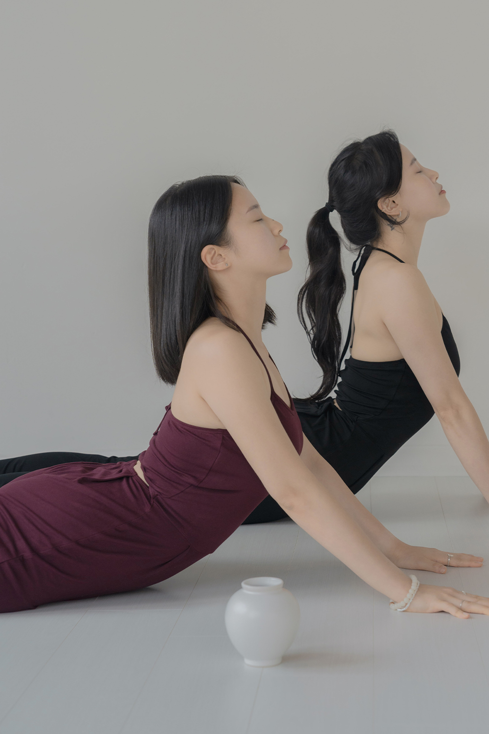 [에스라티] 자흐라 요가 점프수트 상하의 여성 요가복 필라테스복 세트 부츠컷 하렘 팬츠 - 상품 이미지