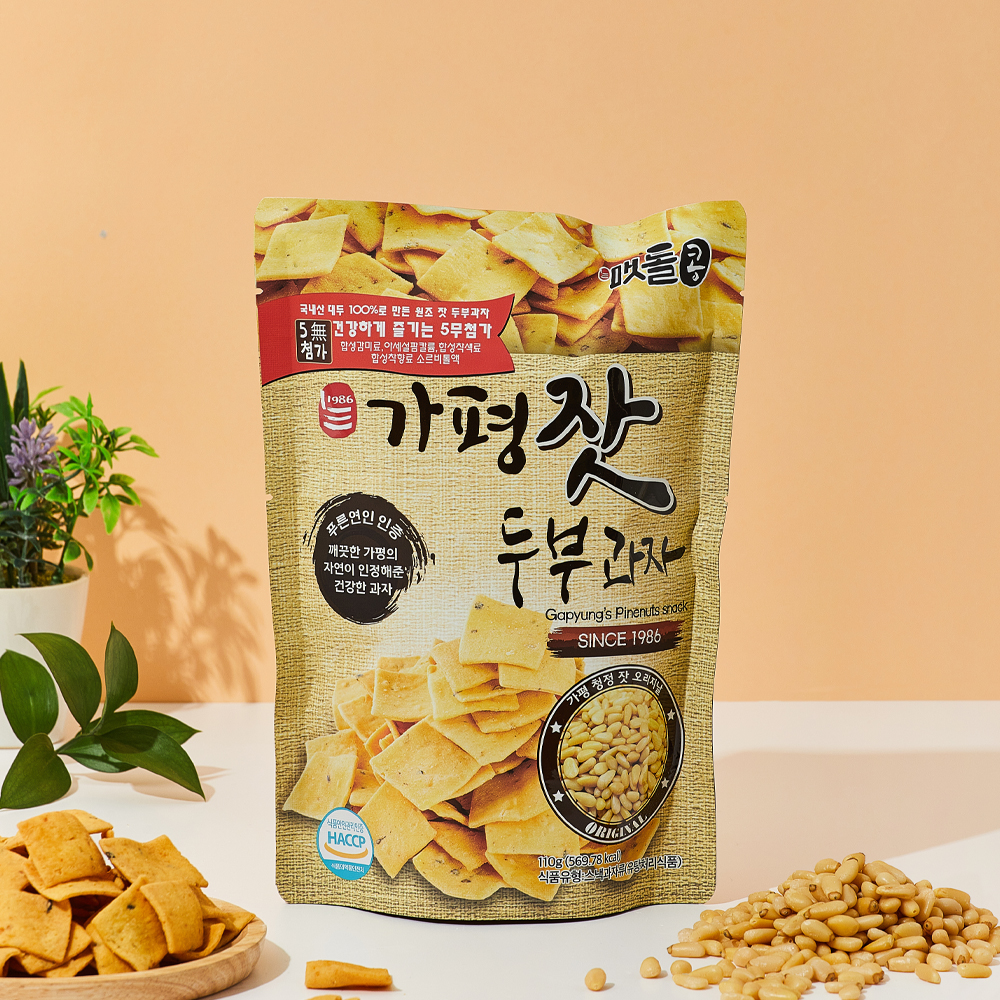 가평잣 두부과자 110g, 3개 - 상세 이미지 2