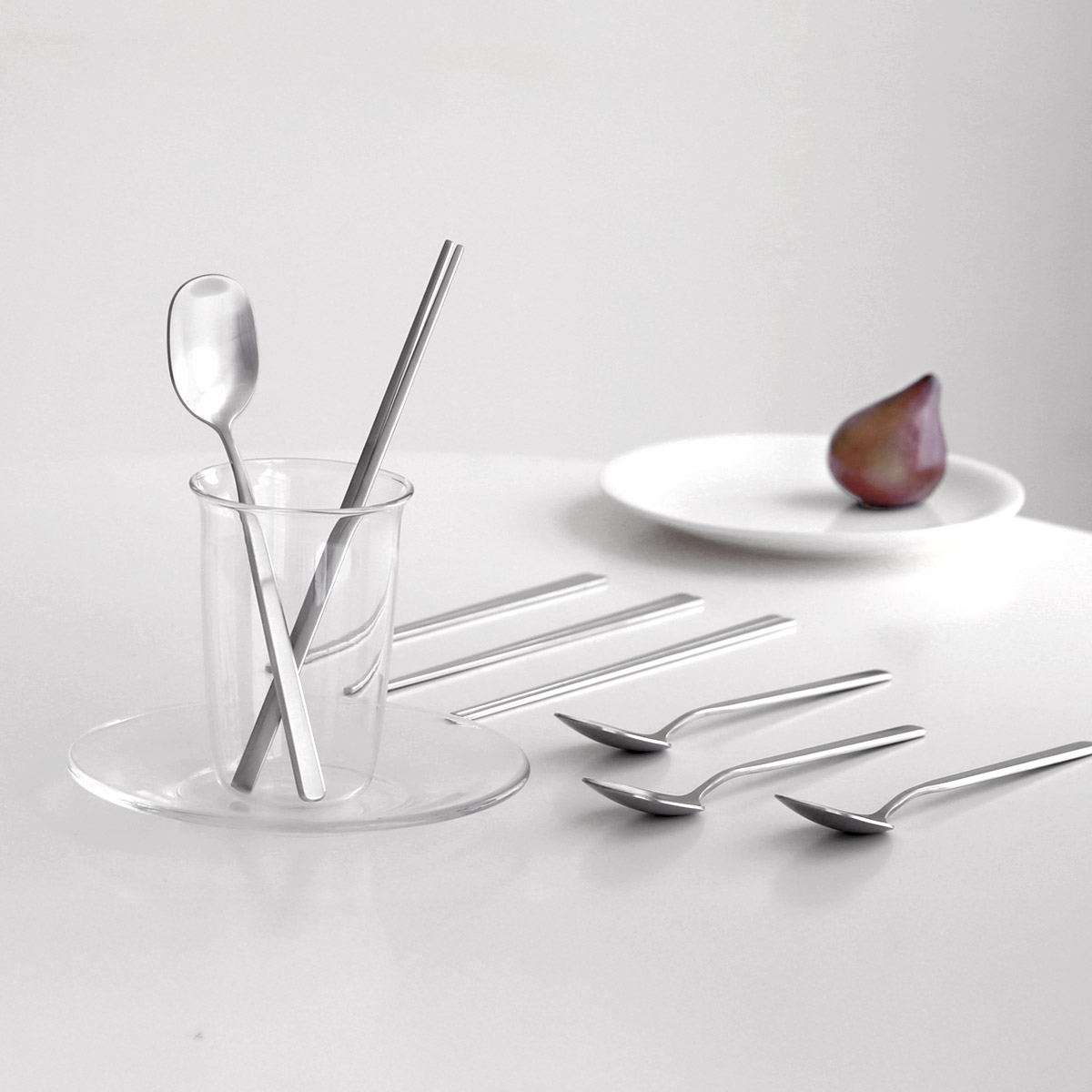 온기담 무광 스텐 고급 수저세트 4인세트 숟가락+젓가락