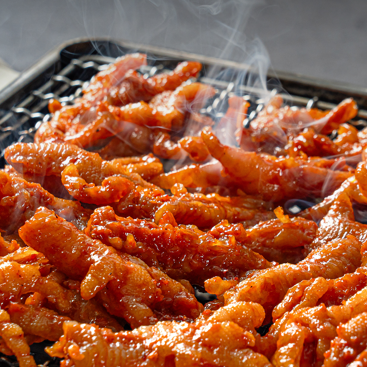 캠핑음식 직화 매운 닭발 무뼈 200g 튤립 국물닭발