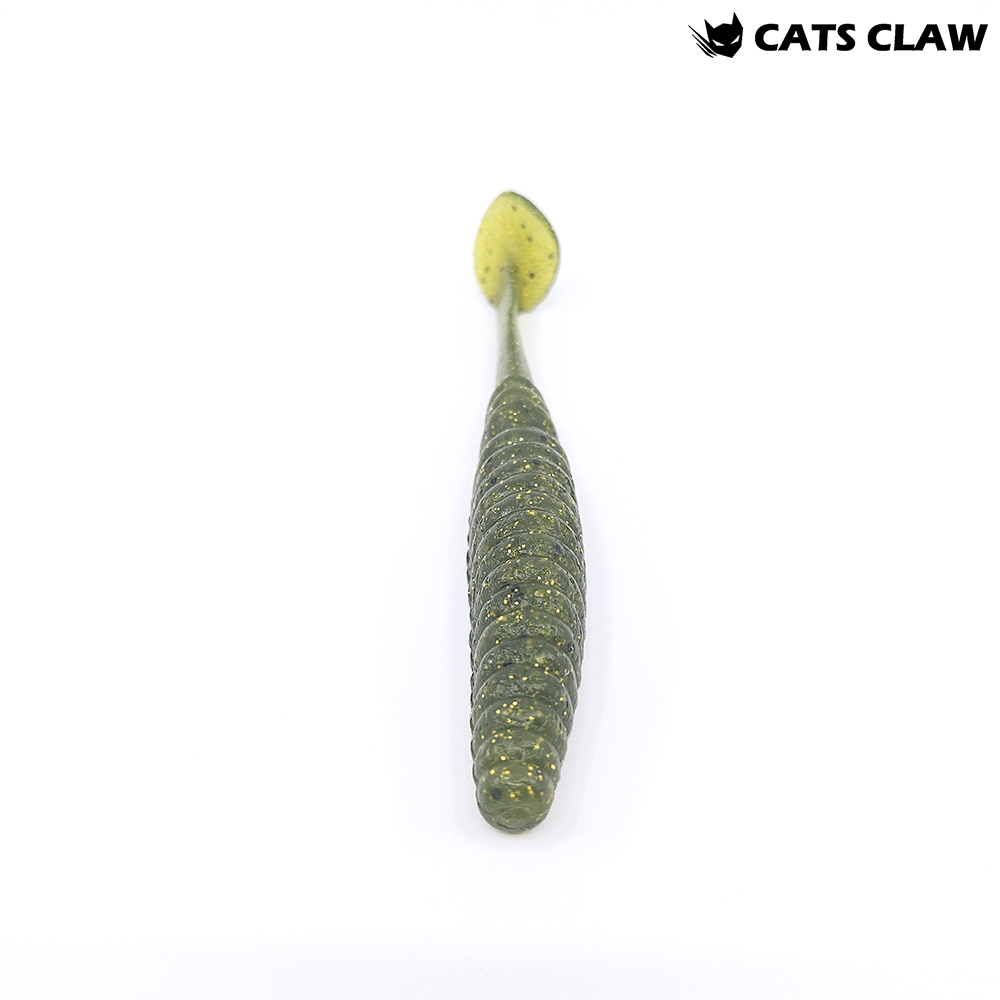 캣츠크로우 어태거 스태거 배스웜 028 워터멜론 골드, 12.7cm(5인치) - 상세 이미지 3
