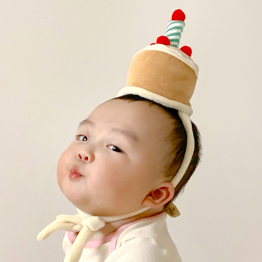 이키 아기 모자 생일 케이크 돌아기 100일 기념일 모자 - 상세 이미지 4