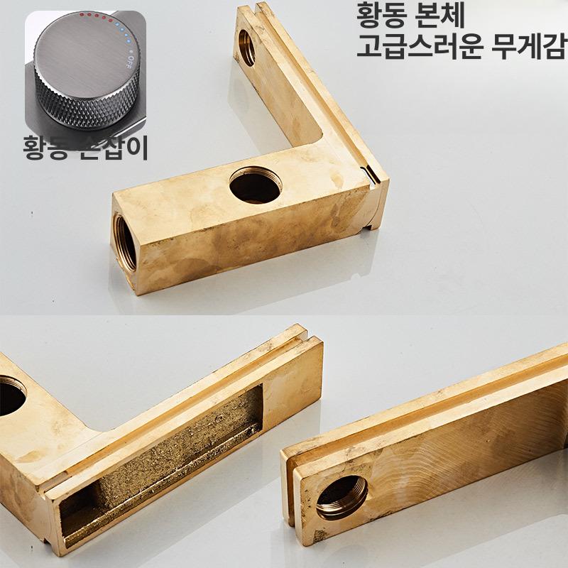 LED 온도 표시 스마트 세면대 욕실 주방 디지털 방수 고급 온수 냉수 총회색 공주 업그레이드 수치 표시 - 상세 이미지 3