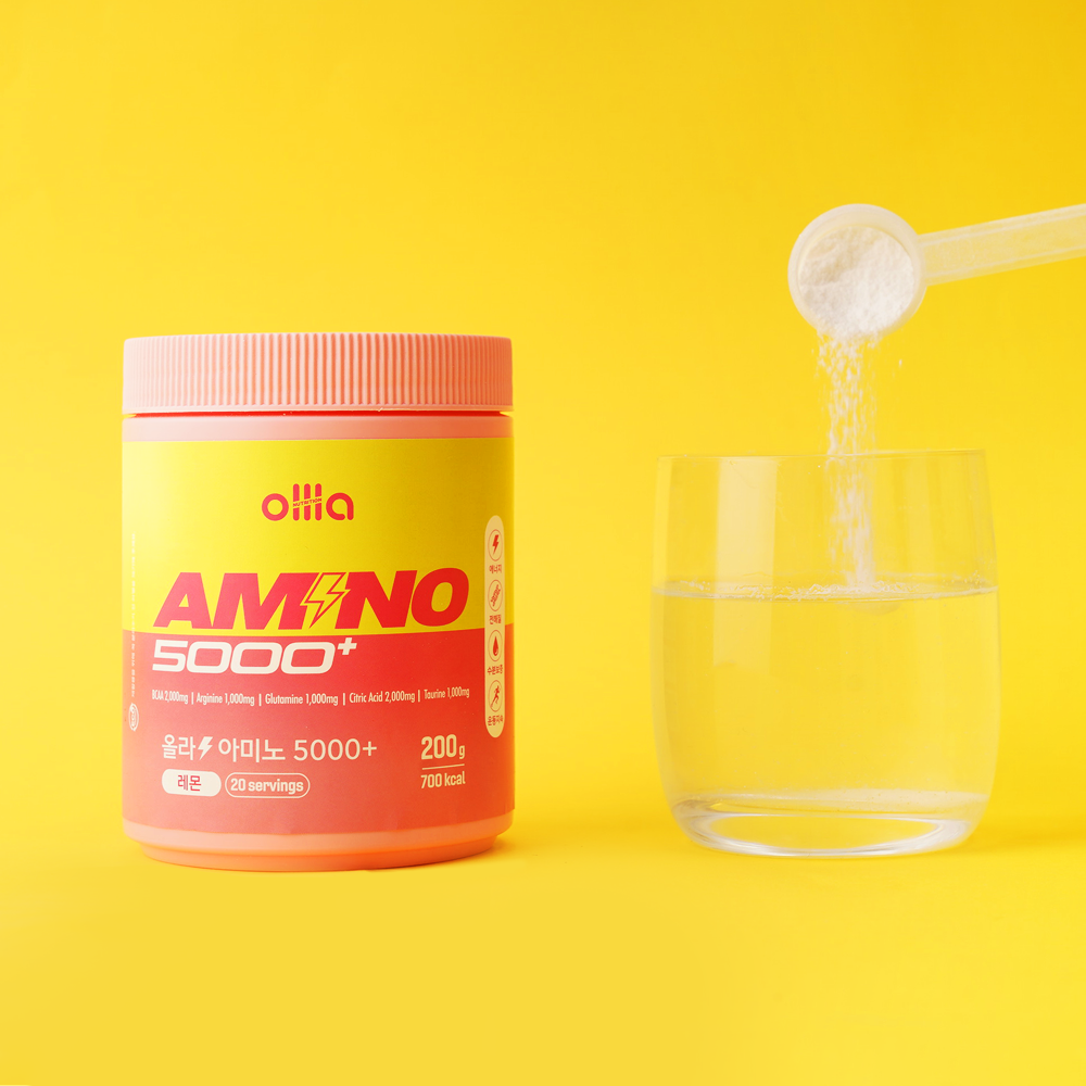 올라 아미노 5000+ BCAA 아미노산 보충제 레몬 200g - 상세 이미지 5
