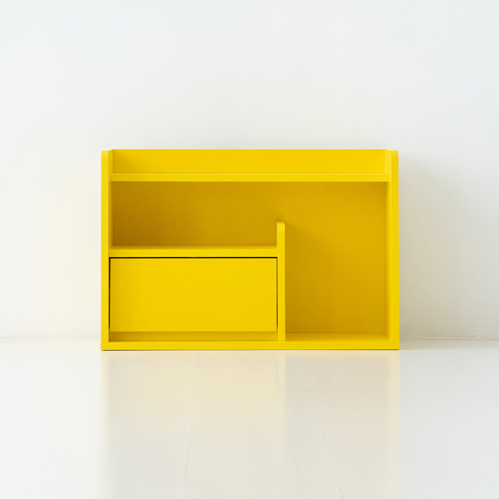 폴라보 미니수납선반 SHM4060 600x270x400mm, 2단, 옐로우 2473.4476