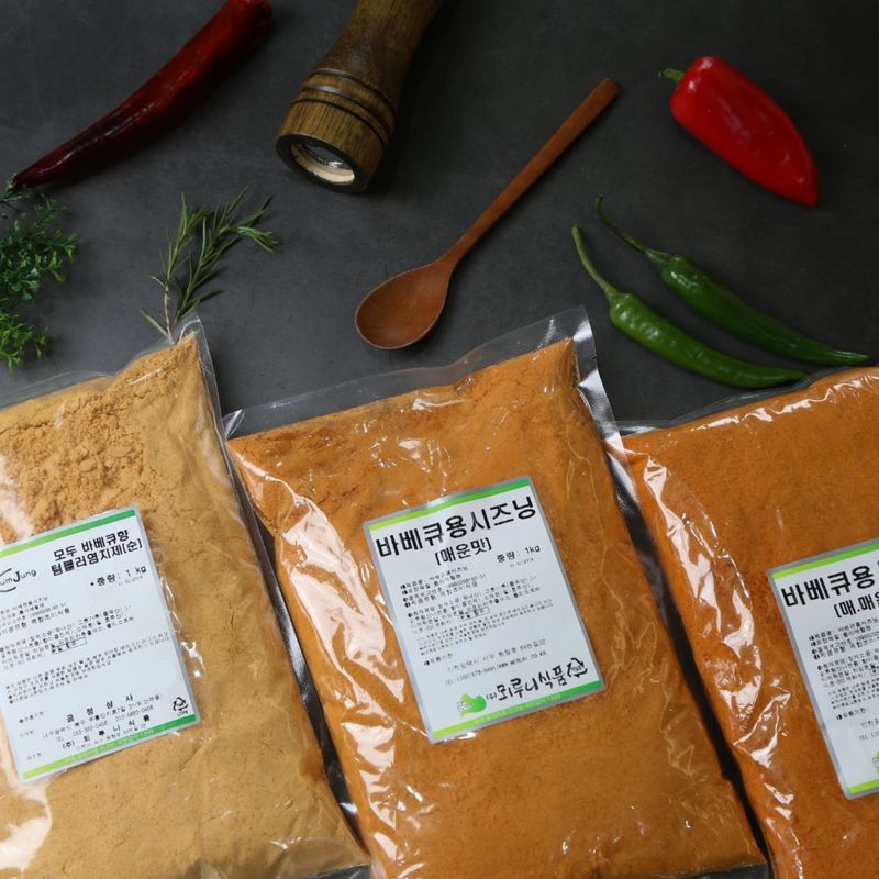 뫼루니식품 치킨염지제 바베큐용시즈닝 매운맛 1KG 닭염지제 - 상세 이미지 2