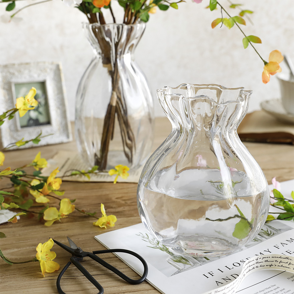 비아노 오브제 북유럽 빈티지 인테리어 유리 화병 꽃병 장식 A타입