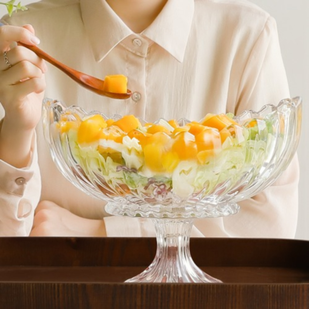 디저트 그릇 팥빙수 황도 화재 유리볼 과일 샐러드 팝콘 뷔페 다용도 카페 - 상세 이미지 4